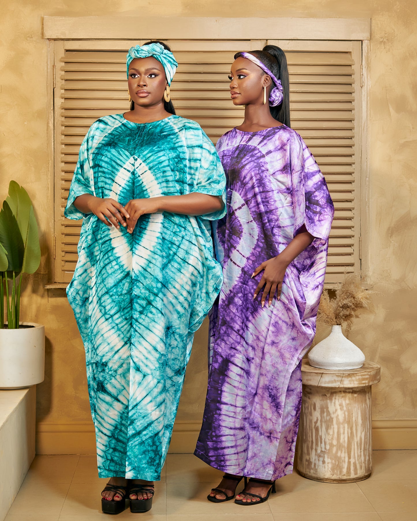 Olori Adirè (Tie & Dye) Maxi Dress.